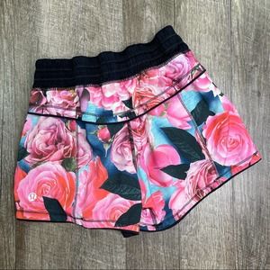lululemon Floral Shorts Size 2